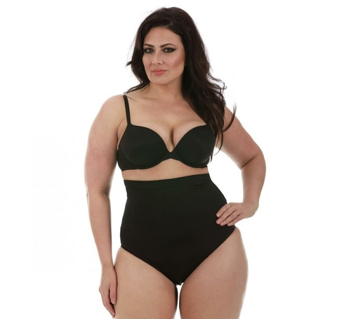 Black High-Waist Shaping Panty — Style 62372