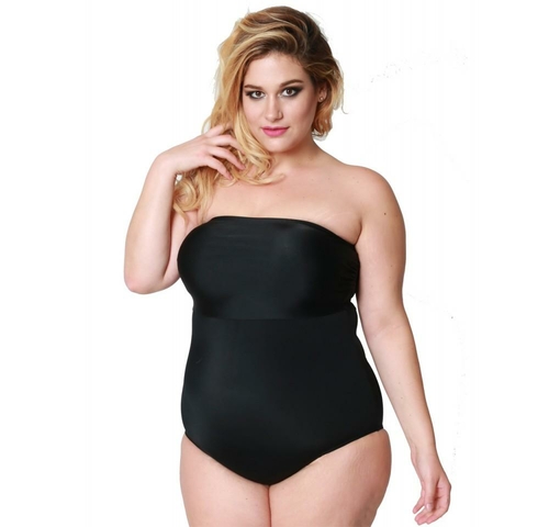 Black Bandeau Bodysuit