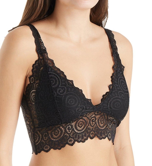 Black Lace V-Neck Bralette