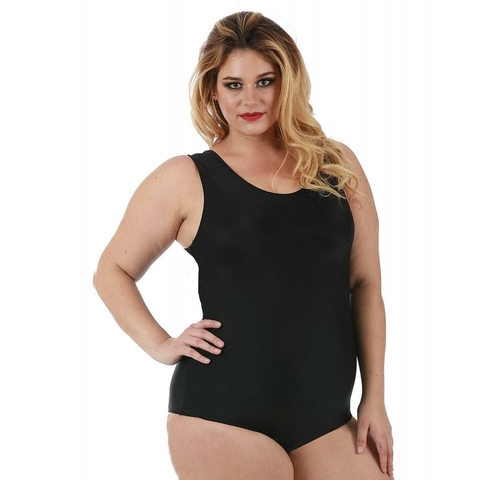 Black Compression Tank Bodysuit