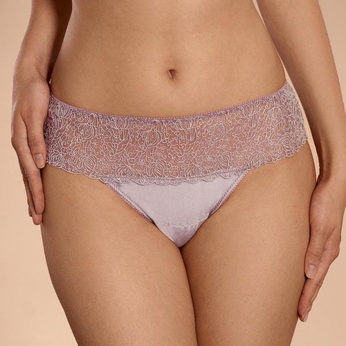 Light Purple Sheer Lace Brazilian Panty